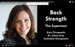 Back strength video with the superman by Dr. Jolene Kuty, Kuty Chiropractic